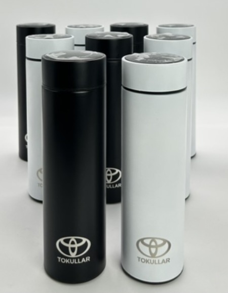 450 ML Isı Derecesi Gösteren Dijital Göstergeli Çelik Termos 415